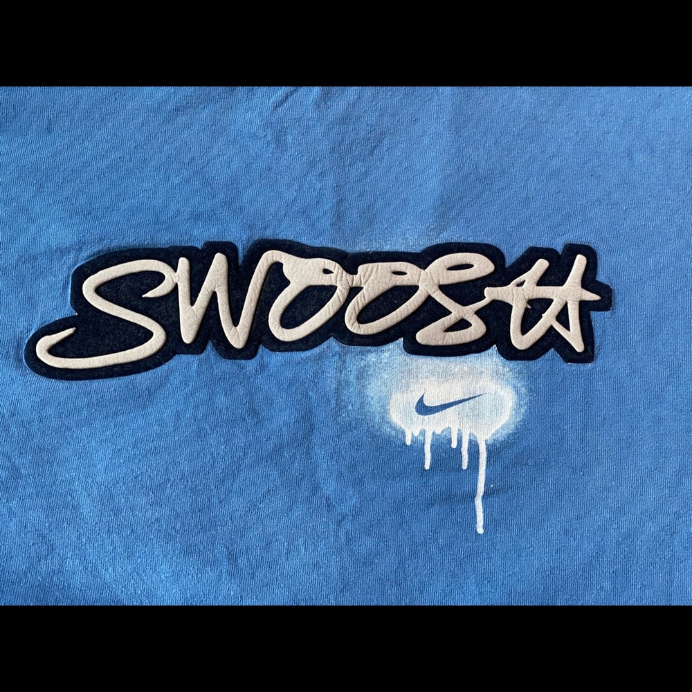 Nike swoosh blue short sleeve T-shirt XXL
